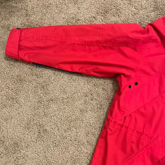 Vtg 1990s Pacific Trail - Full Zip Red Hooded Coat Mens S London Fog - Picture 4 of 8